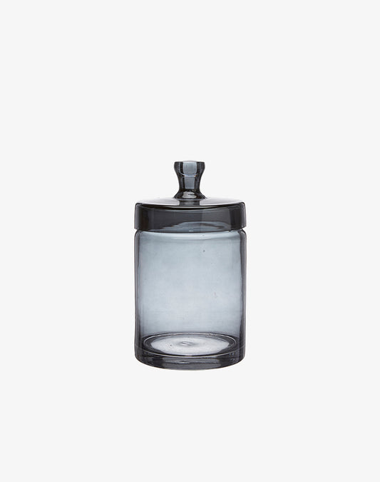 Glass Jar with Lid - Smoke, Medium
