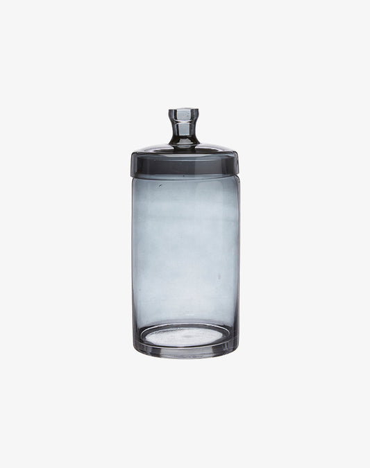 Glass Jar with Lid - Smoke, Large