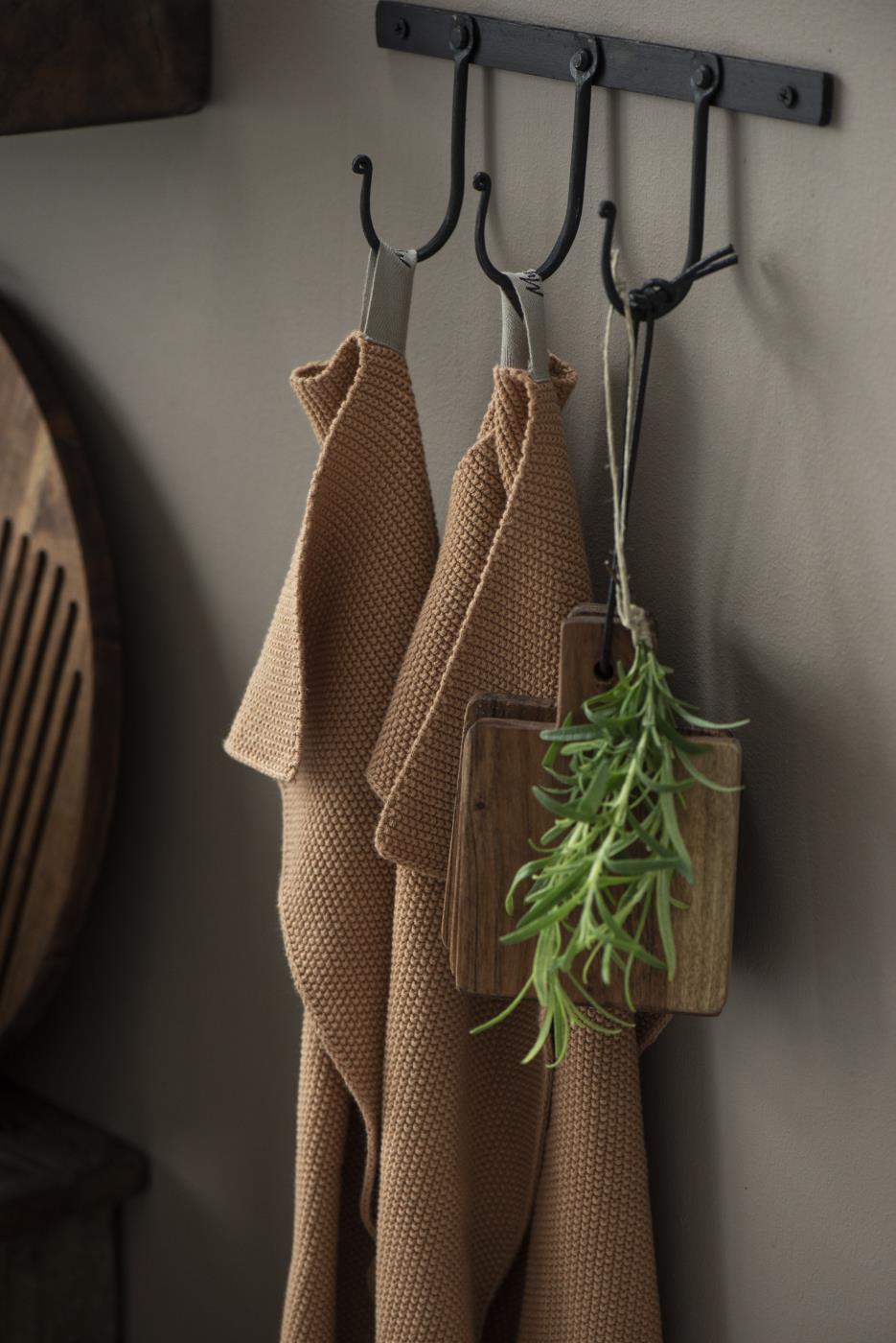 Hanger with 3 Hooks - Black