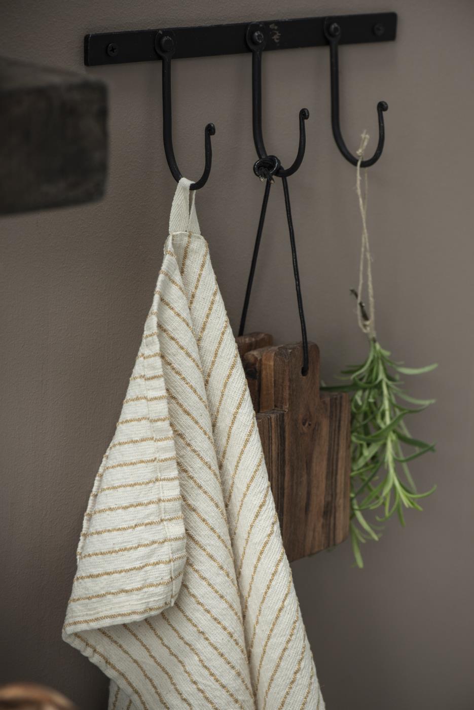 Hanger with 3 Hooks - Black