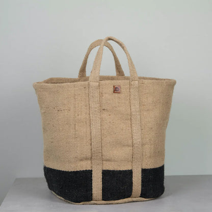 Julia Bag - Natural with Black Stripe