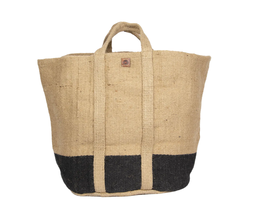 Julia Bag - Natural with Black Stripe