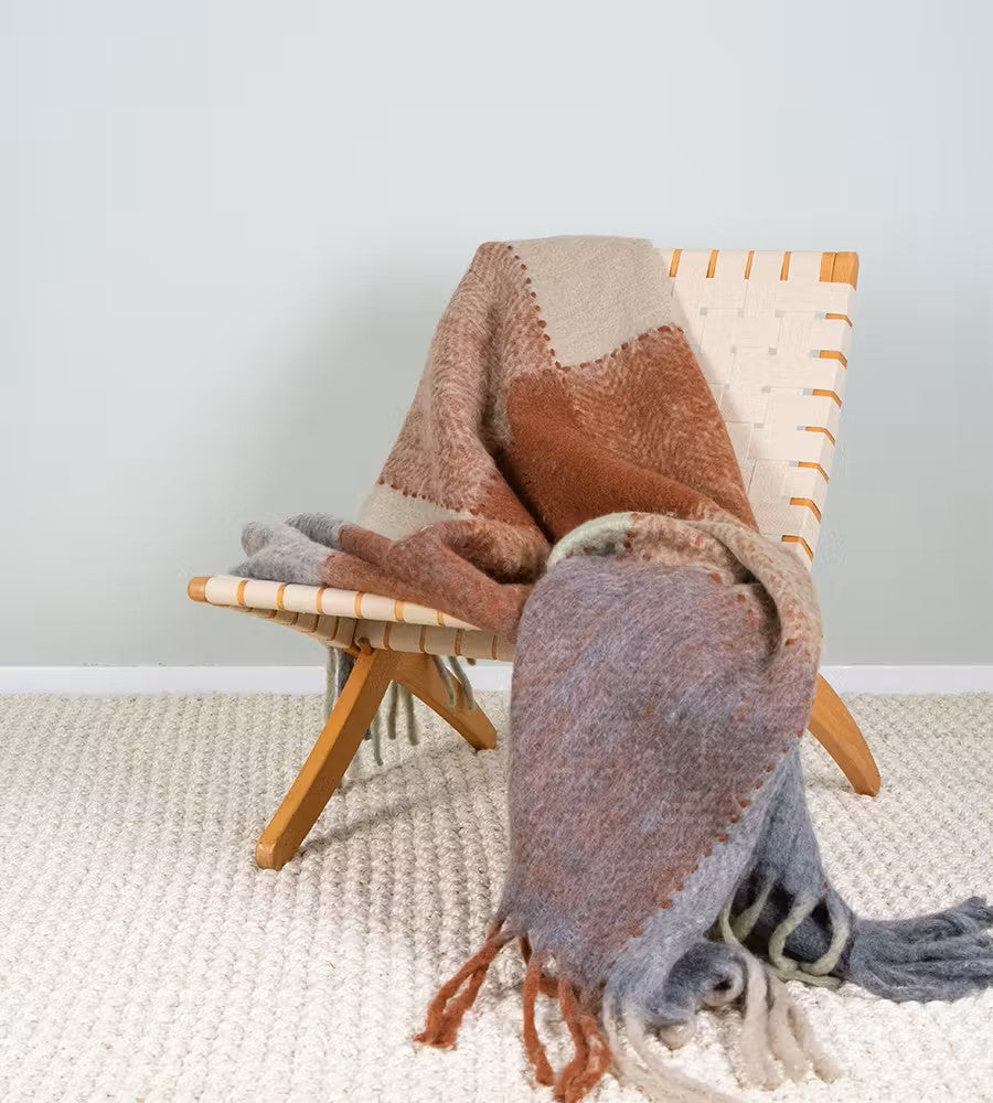 Multicoloured Plaid Throw