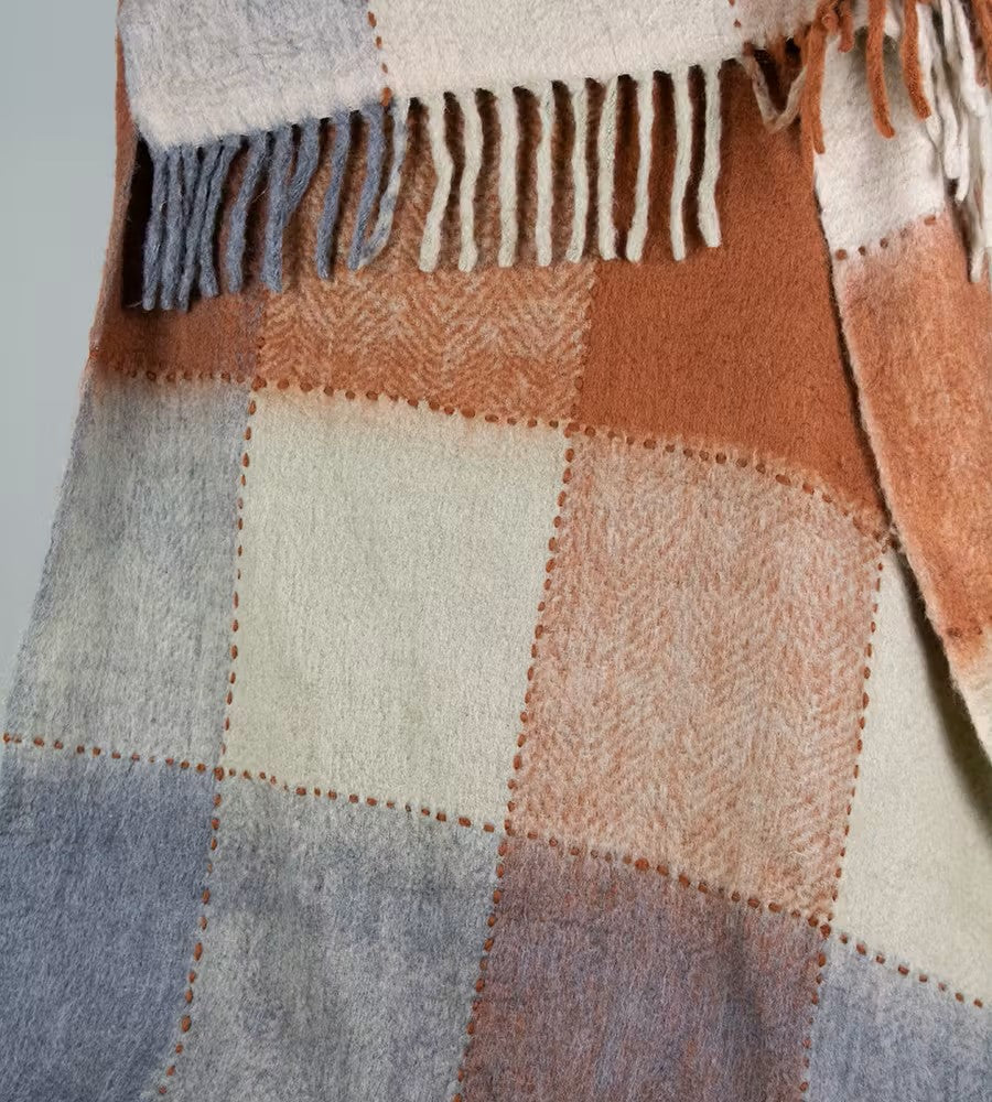 Multicoloured Plaid Throw
