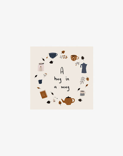 A Hug In A Mug Paper Napkins