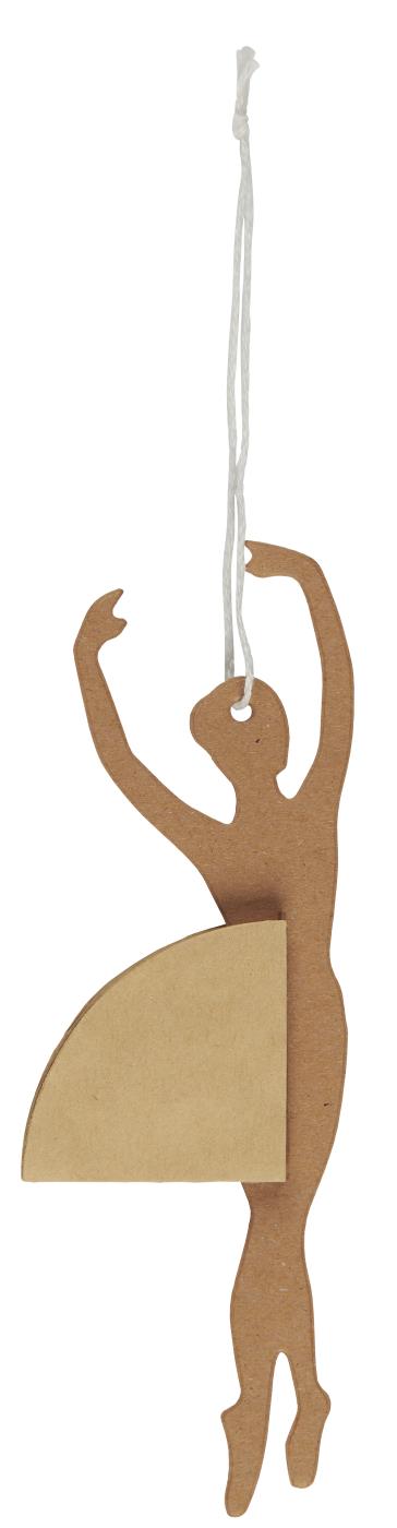 Paper Ballerina in Relevé Position - Brown