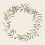 Paper Napkin - Green Wreath