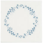 Paper Napkins - Blue Flower Wreath