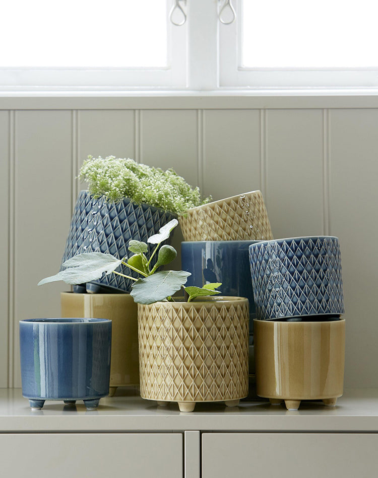 Plain Blue Pot - Small