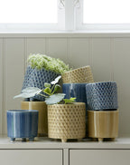 Plain Blue Pot - Small