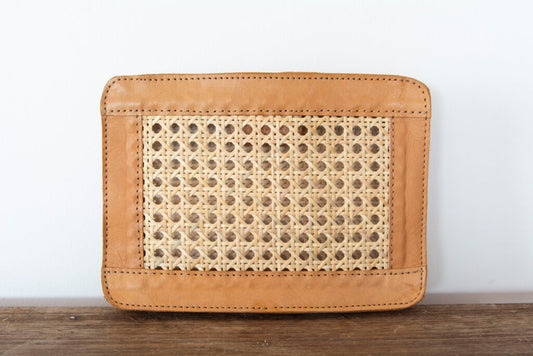 Plana Clutch Bag - Tan/Natural