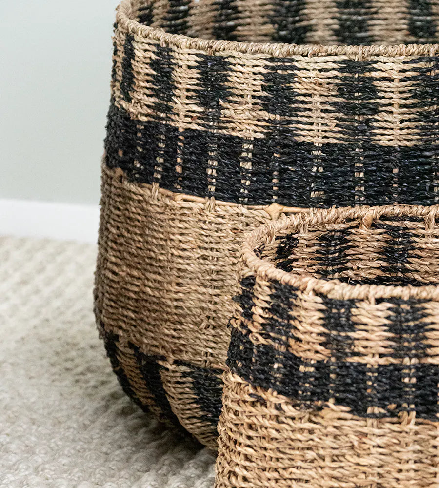 Praise Patterned Basket - Small