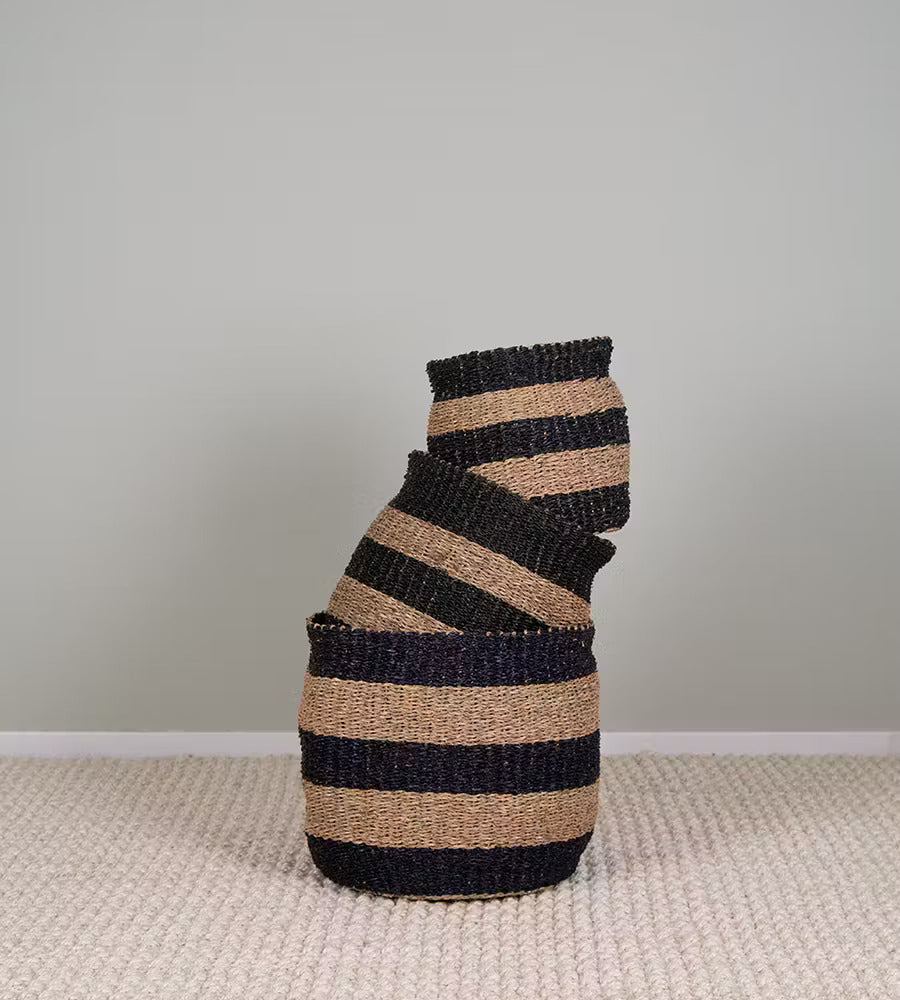 Prisa Stripe Basket - Small – Scandi Design