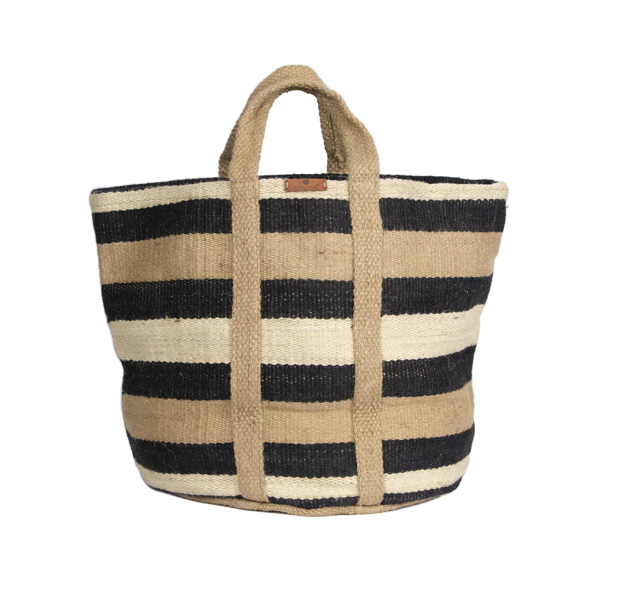 Raja Jute Bag - Natural/Black