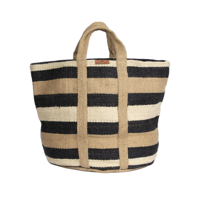 Raja Jute Bag - Natural/Black