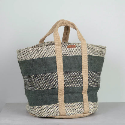 Raja Jute Bag - Nature/Green