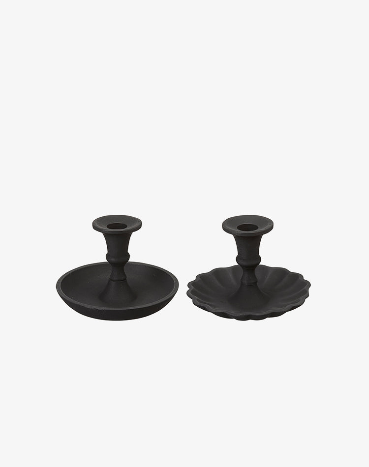 Rajni Candlestick Holder - Scalloped Edge