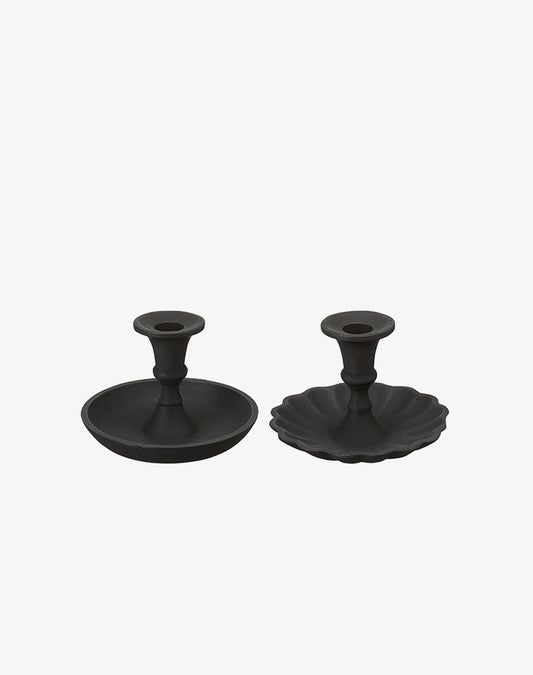 Rajni Candlestick Holder - Scalloped Edge