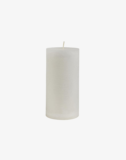 Rustic Candle - White