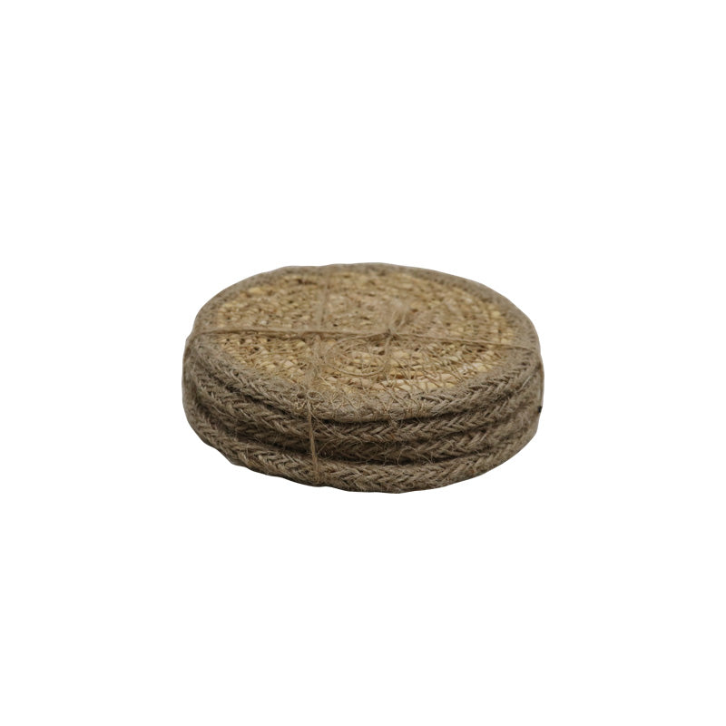 Seagrass/Jute Coasters - Set of 4 Natural