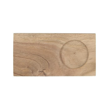 Serving tray with cup holder