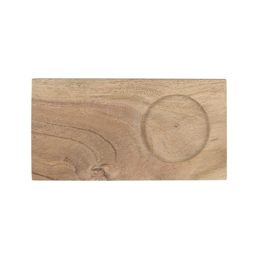 Serving tray with cup holder