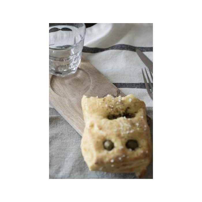 Serving tray with cup holder