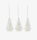 Spruce Tree Decoration - Off White. Each sold separately.