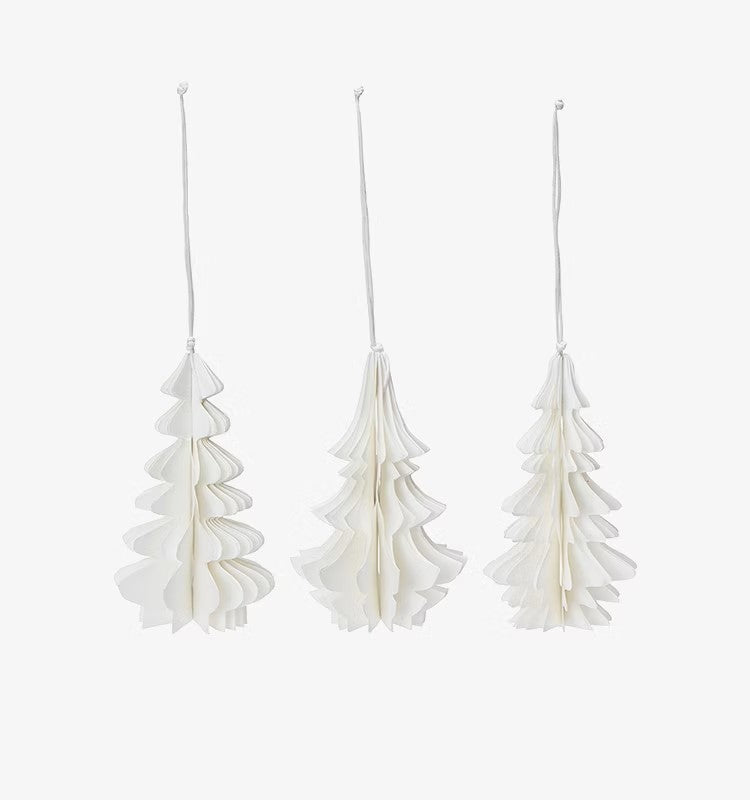 Spruce Tree Decoration - Off White. Each sold separately.