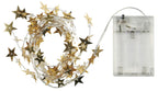 String of Lights with 20 Golden Stars