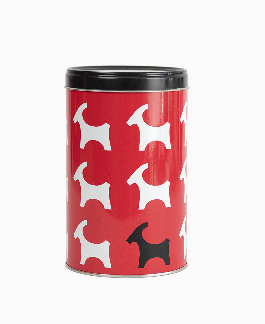 Storage Tin - Red with Goats