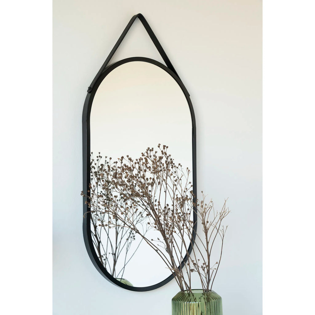 Trapani Mirror - black 35x60 cm