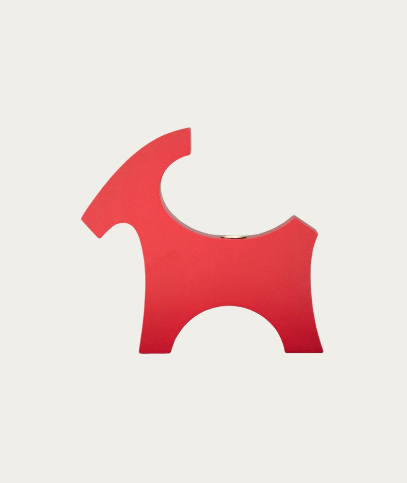 Candle Goat - Wooden Stand For Candles – Red
