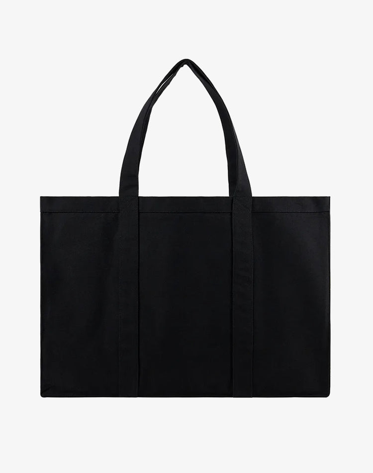 Hilo Canvas Tote Bag  - Black, Maxi