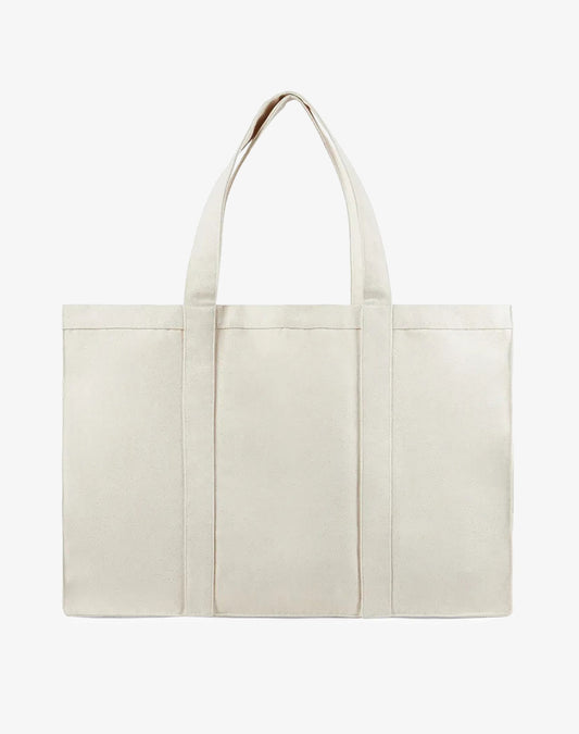 Hilo Canvas Tote Bag  - Off White, Maxi