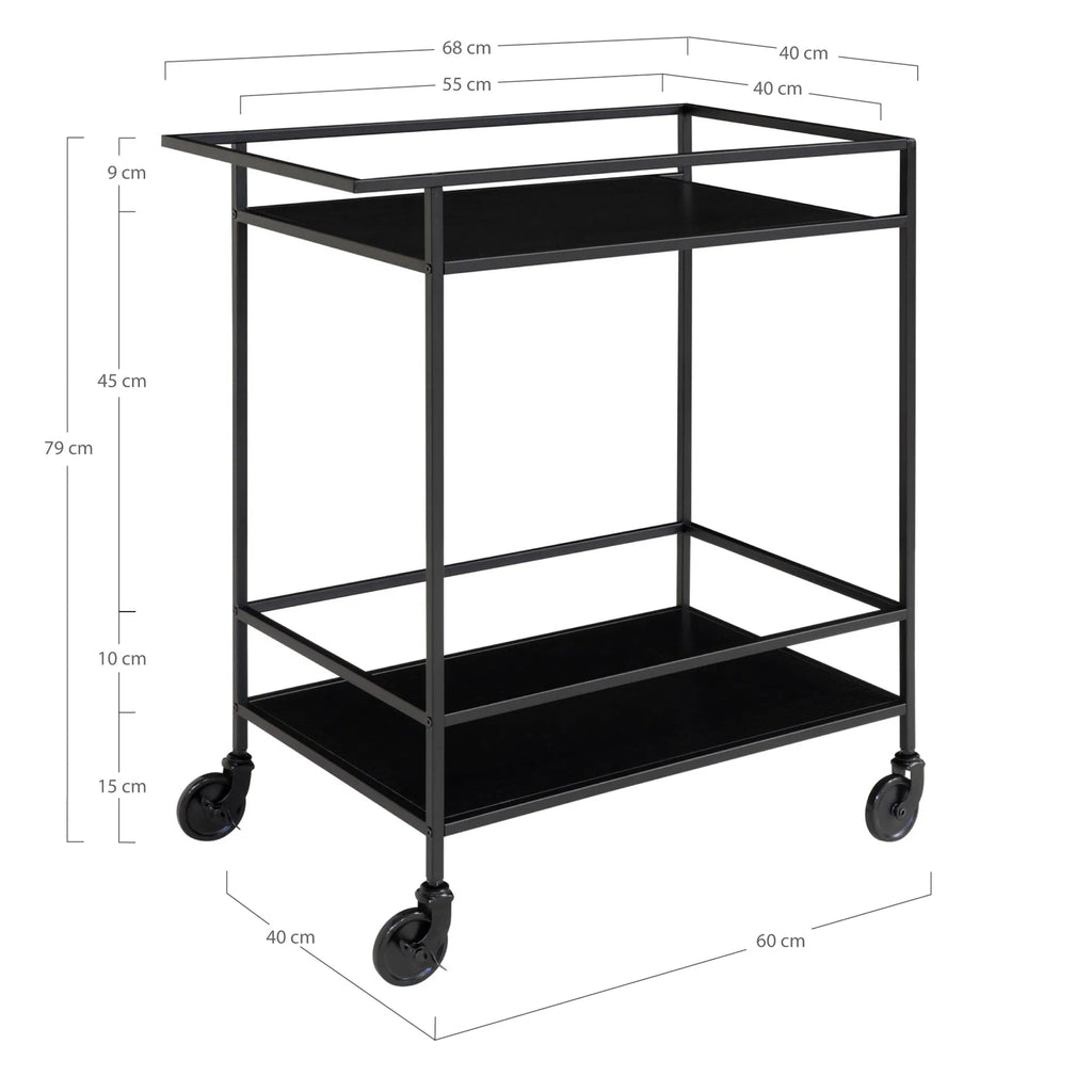 Vita Bar trolley - Black